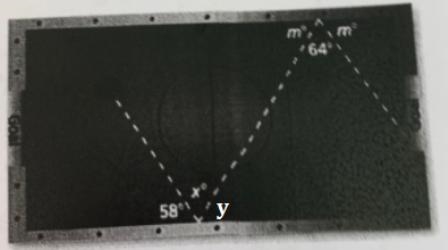 6) You are shooting the puck along the path seen in the picture of the air hockey-example-1