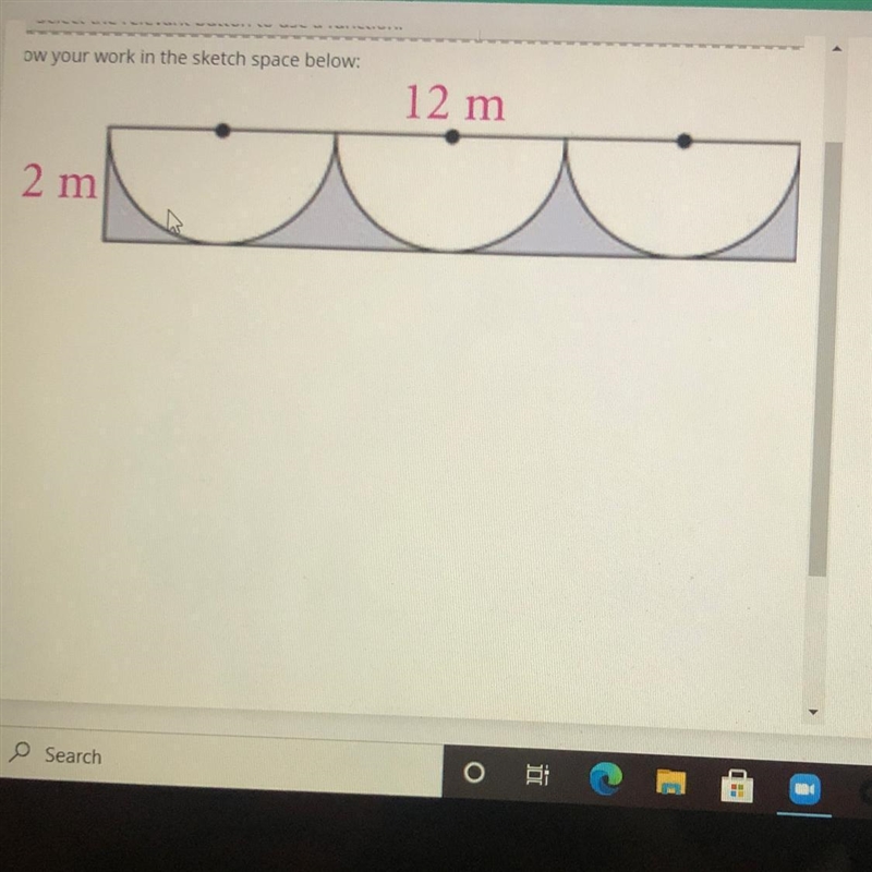 Each of 3 water sprinkler systems covers a semicircle with radius 2m on the side of-example-1