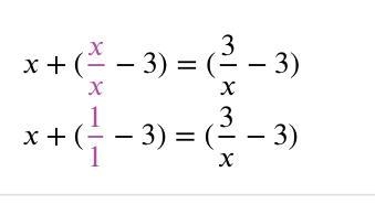 PLEASE HELP!!! X+(x/x-3)=(3/x-3)-example-1