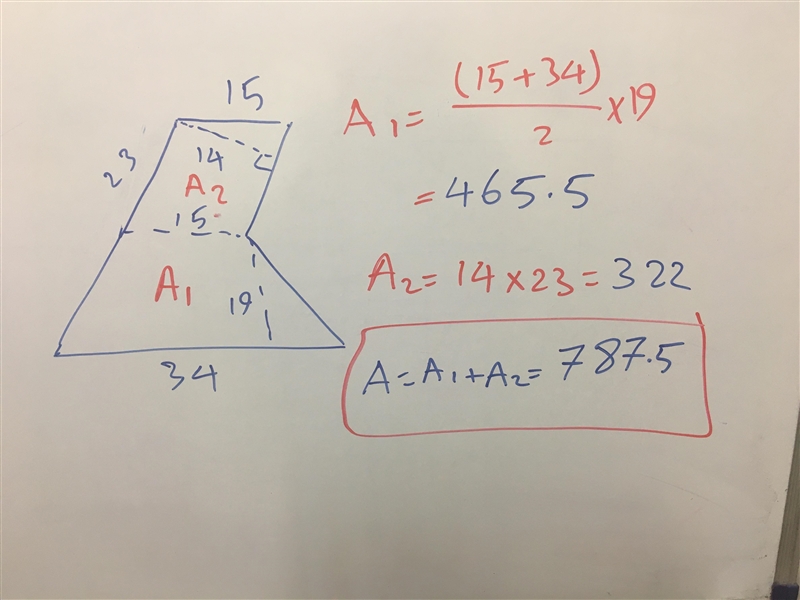 Find the area of the figure. Round to the nearest hundredth when necessary.-example-1