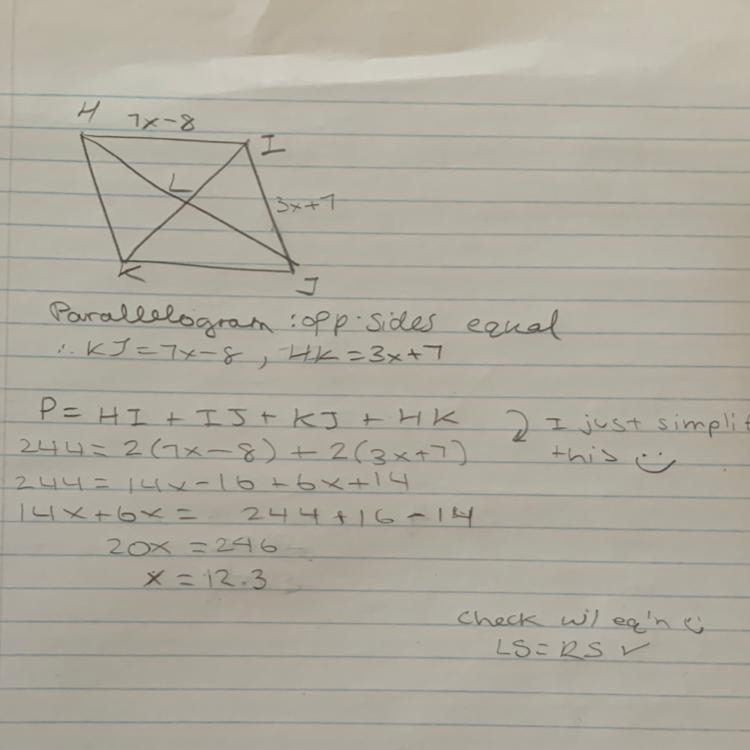 Solve for x and round answer to the nearest tenth to place if needed.-example-1