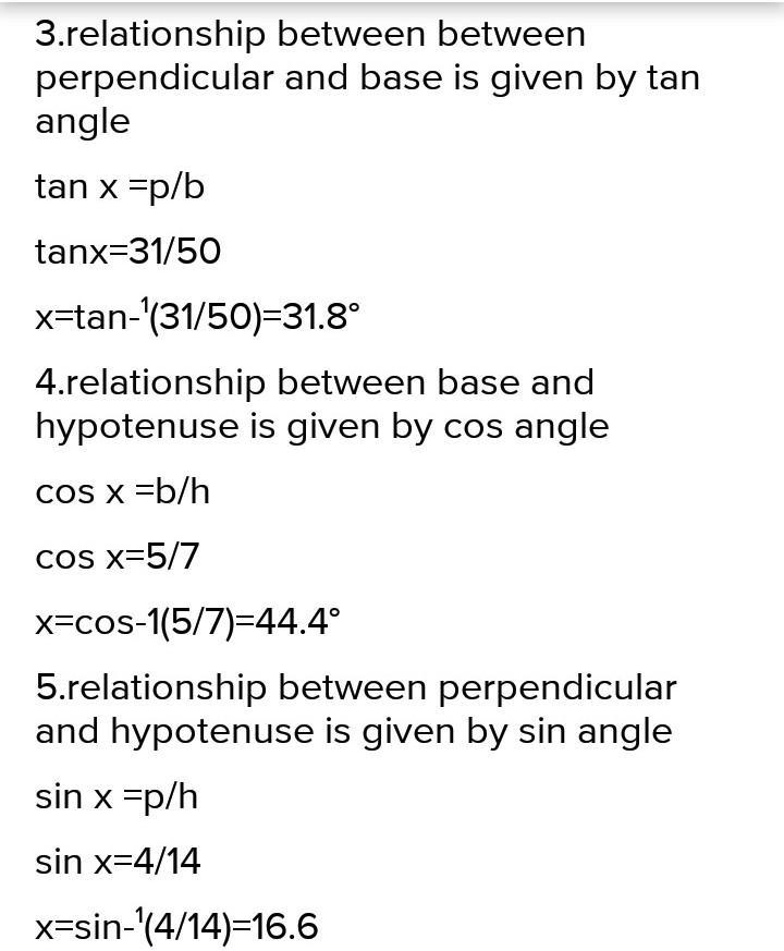 finding angle measures with trig. Find the missing angle measures. Round to the nearest-example-2