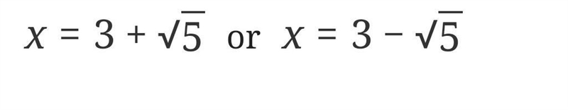 The solutions of the equation x^2-6x+4=0-example-1