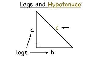 Legs and hypotenuse ​-example-1