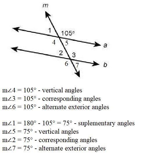 In the figure, lines a and b are parallel. Which statements are true? Select each-example-1