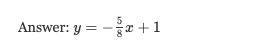 Which linear equation represents a line with a slope of 94 and a y-intercept of 0?-example-1