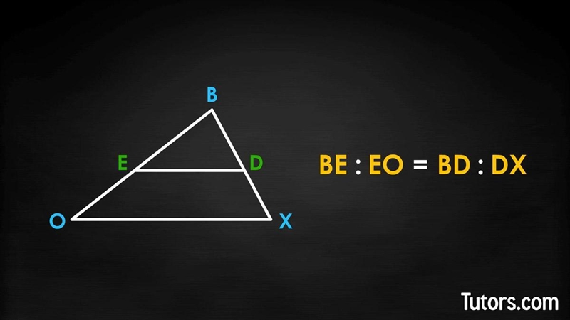 Find the length of LA￼ Triangle proportionality-example-1