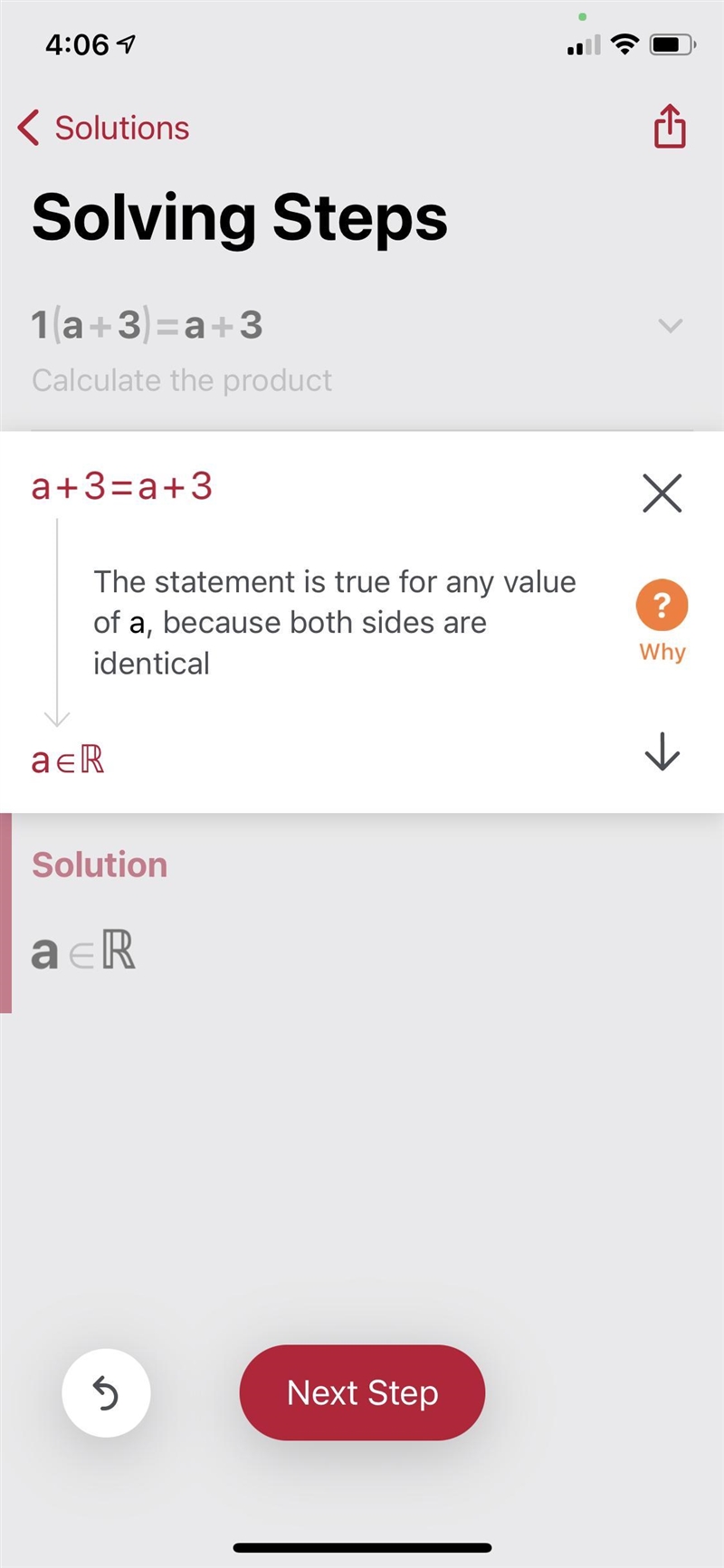 What is 1 x (a + 3) = a + 3-example-1