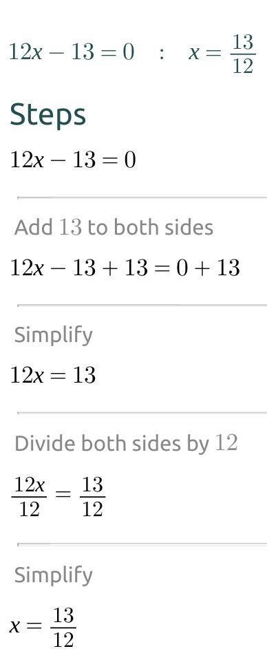 Solve by completing the square: +12x-13=0-example-1