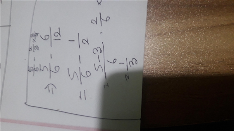 Find and reduce 5/6 - 2/3 x 3/4-example-1