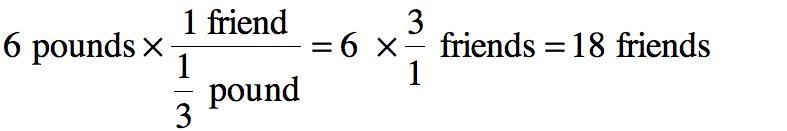 John picks 6 pounds of strawberries. He wants to give 1/3 pound to his friends. How-example-1