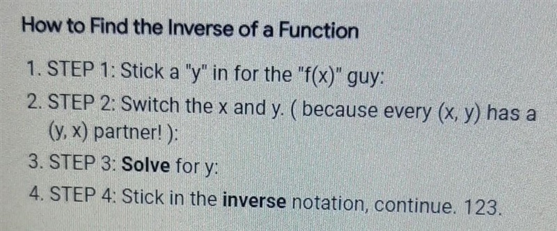 How do I create an inverse equation for-example-1