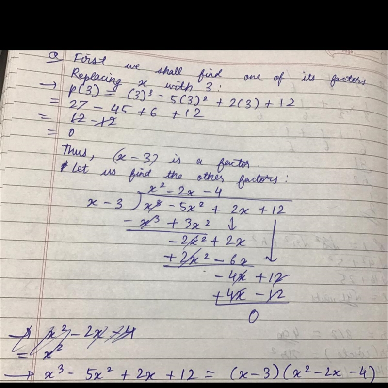 Find all zeros and write the polynomial as a product of linear factors P(x) = x^3 -5x-example-1