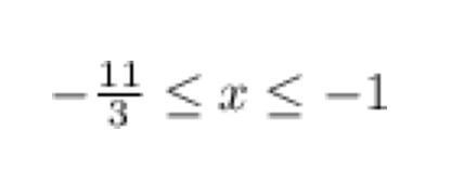 Solve the inequality. |3x + 7| <4-example-1