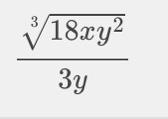 Please help me solve this. ∛(2x/3y)-example-1