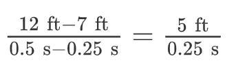 What is the average velocity of the acrobat between 0.25 seconds and 0.5 seconds?-example-1