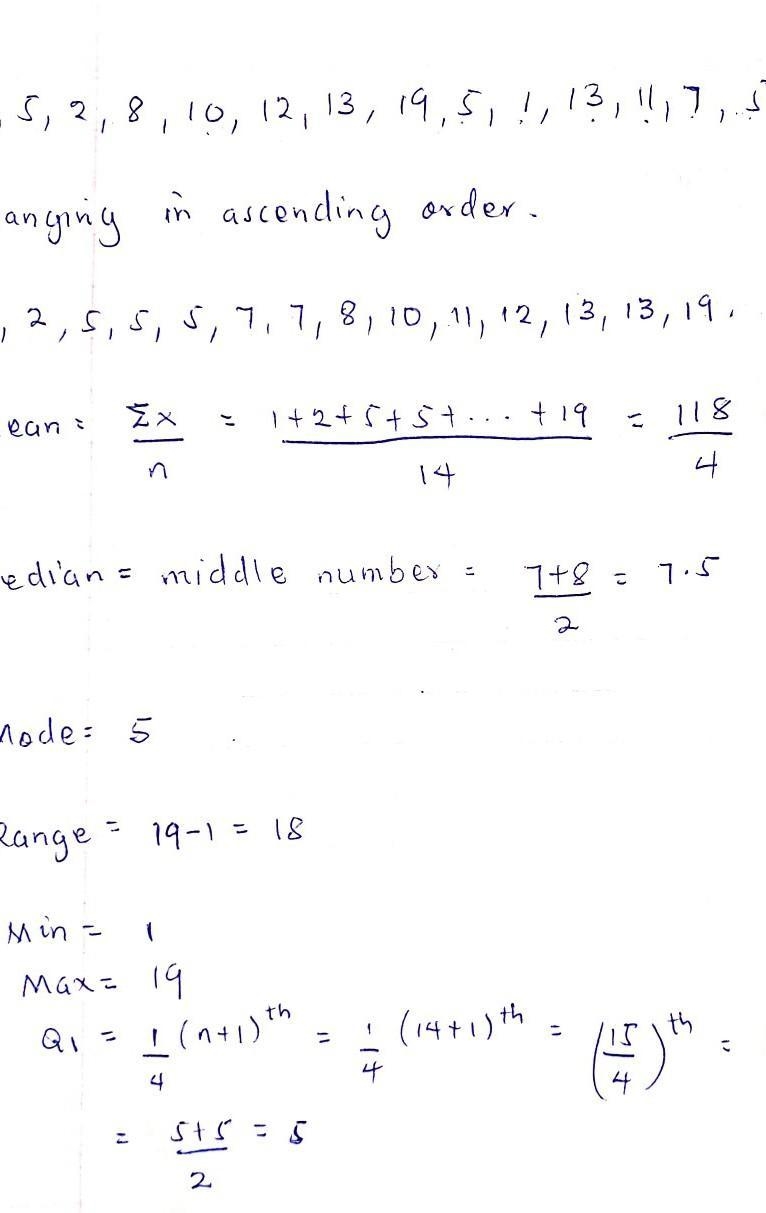 Please help me find the answers For the mean median mode range mm max q1-example-1