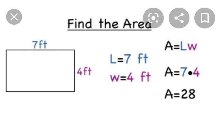 How do we find the area of a rectangle ?-example-1