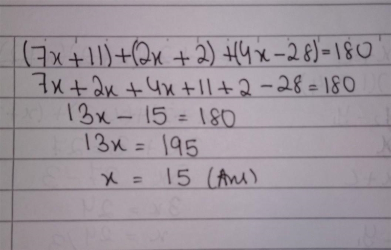 How do you find x on this triangle-example-1