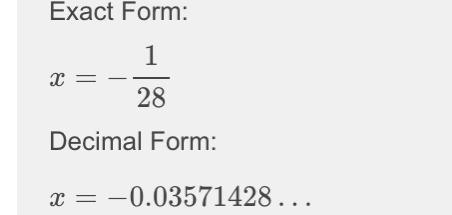 7/10x + 20 = 2/5 X = what-example-1