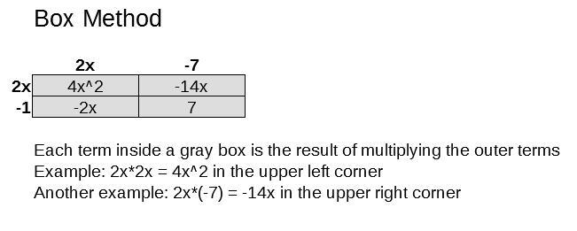 Find the product of following:(i) (x+3) (x+2) (ii) (2x-1) (2x-7)​-example-1