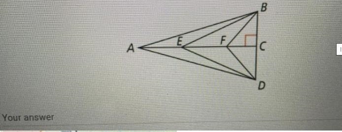 Use the diagram shown If AD = 25. BF = 10, and DF = 10, then what is the value of-example-1