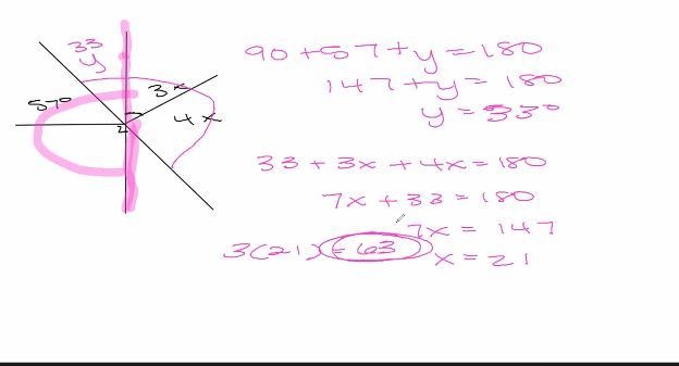 PLEASE HELP!!!!! Lines BC and EF meet at A. Set up an equation to find the value of-example-1