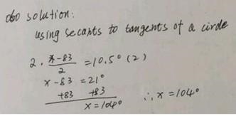 Find the value of x. a x = 104 b x = 72.5 c x = 166 d x = 93.5-example-1