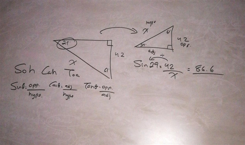 Find the value of x. (Round to the nearest tenth as needed.)​-example-1