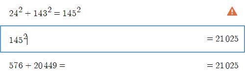 A triangle has side lengths 24,143 and 145 is it a right triangle?-example-1