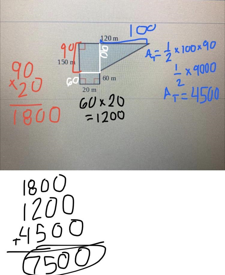 Find the area of the figure-example-1