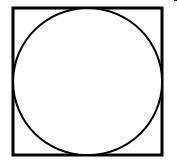 What is the likelihood that a point chosen inside the square will also be inside the-example-1