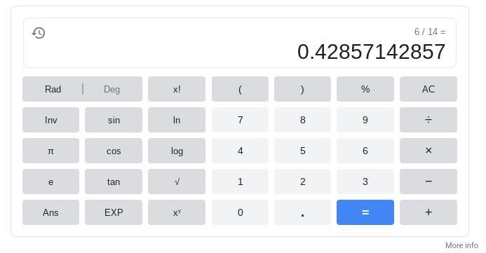 What is an equivalent fraction to 6/14-example-1