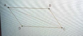 The proof that triangle ABC is congruent to triangle CDA is shown. given a AB is parallel-example-1