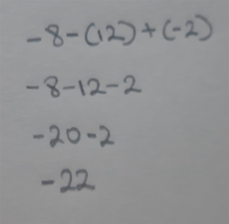 Simplify -8-(12)+(-2)​-example-1