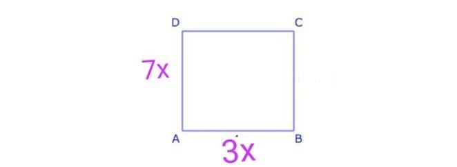 Given AD = 7x , AB = 3x and the perimeter is 160. Find X.-example-1