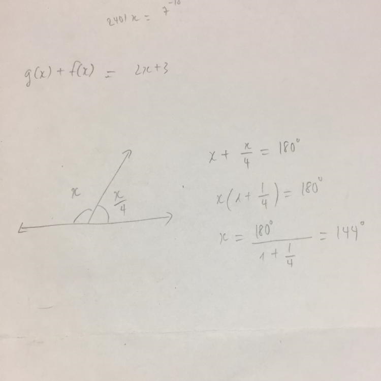 In the given figure, find the value of x.​-example-1