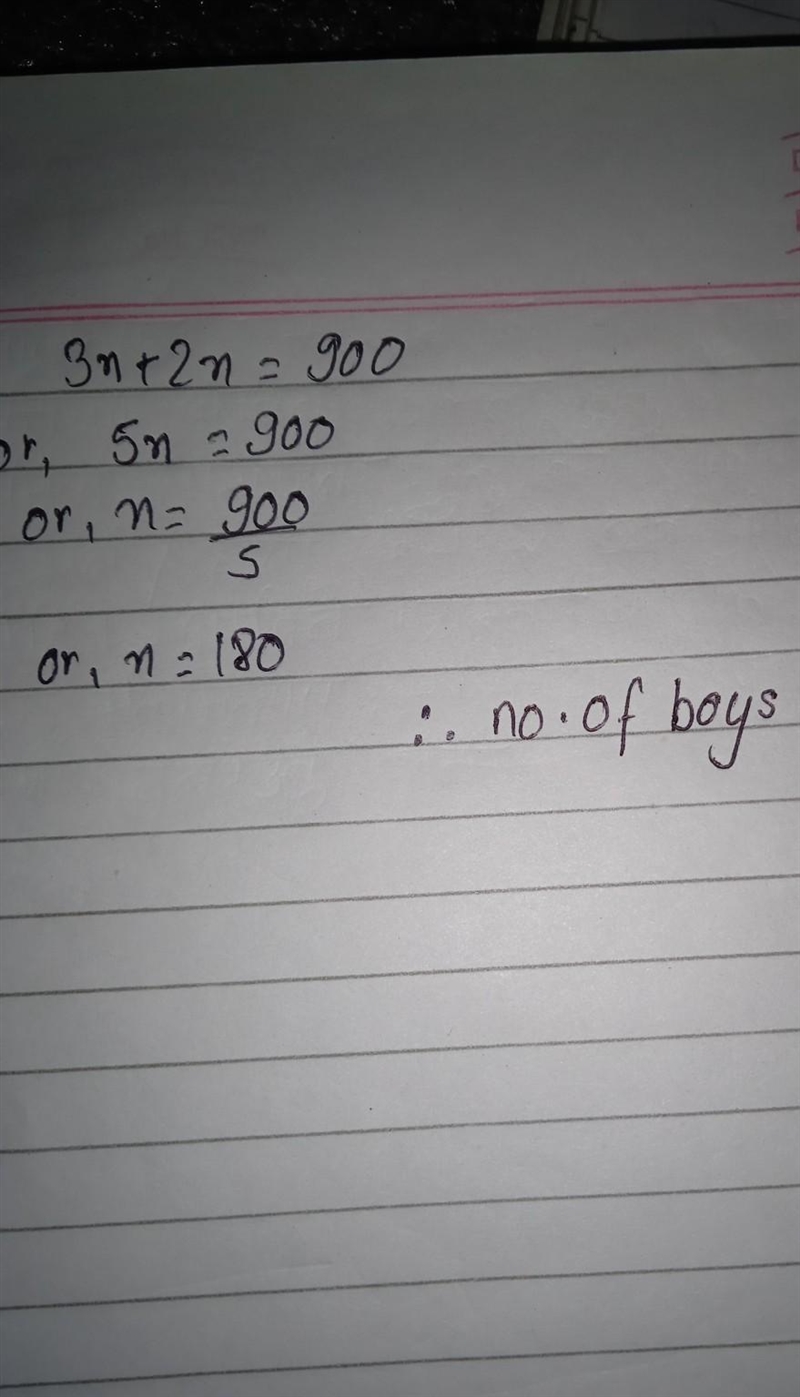 The ratio of boys to girls at the valley high school is 3:2. The school has 900 students-example-1