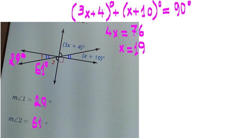 Find m1 and m2 m2 (×10+10)° m1 (3×+4)°​-example-1