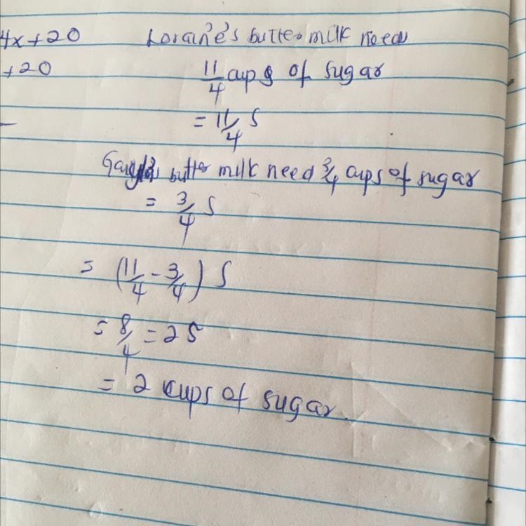 Lorraine's buttermilk pie recipe calls for 1 1/4 cups of sugar while Gayla’s buttermilk-example-1