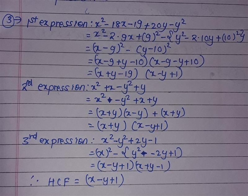 Find the H.C.F of the following expressions. 1) 16x⁴ - 4x² - 4x - 1 , 8x³ - 1 2) 9x-example-3