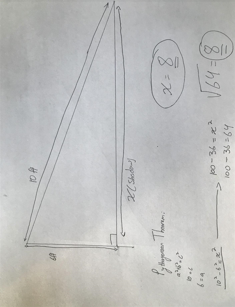 A person stands 6 feet tall. The distance from the top of their head to the end of-example-1