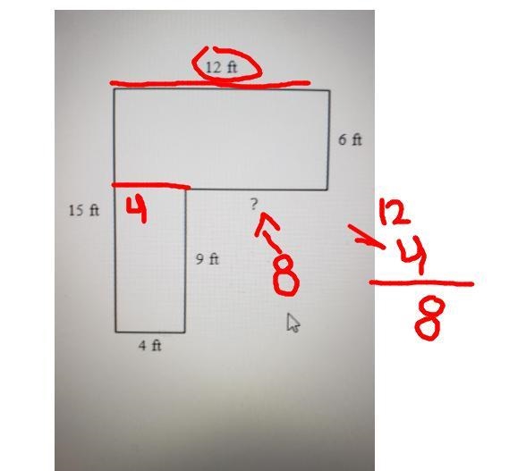 How do I find the missing length?​-example-1