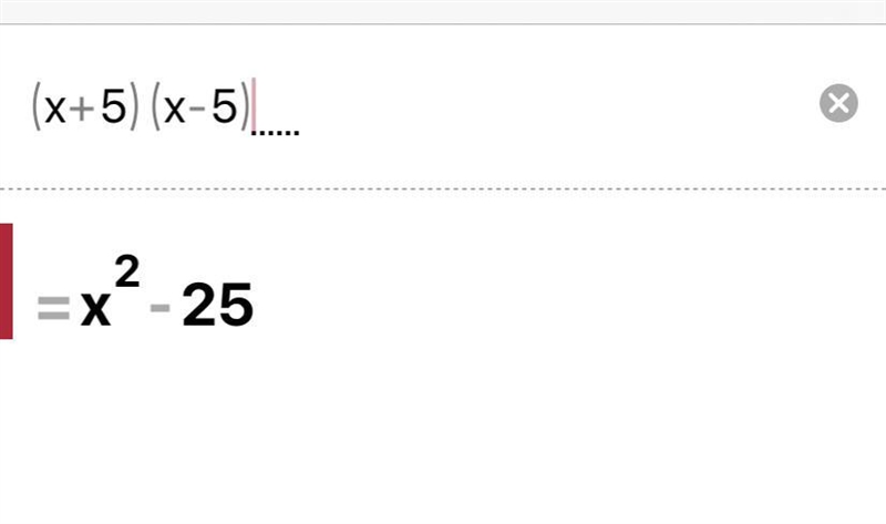 Find the product shown below in simplest standard form. (x + 5)(x - 5) help-example-1