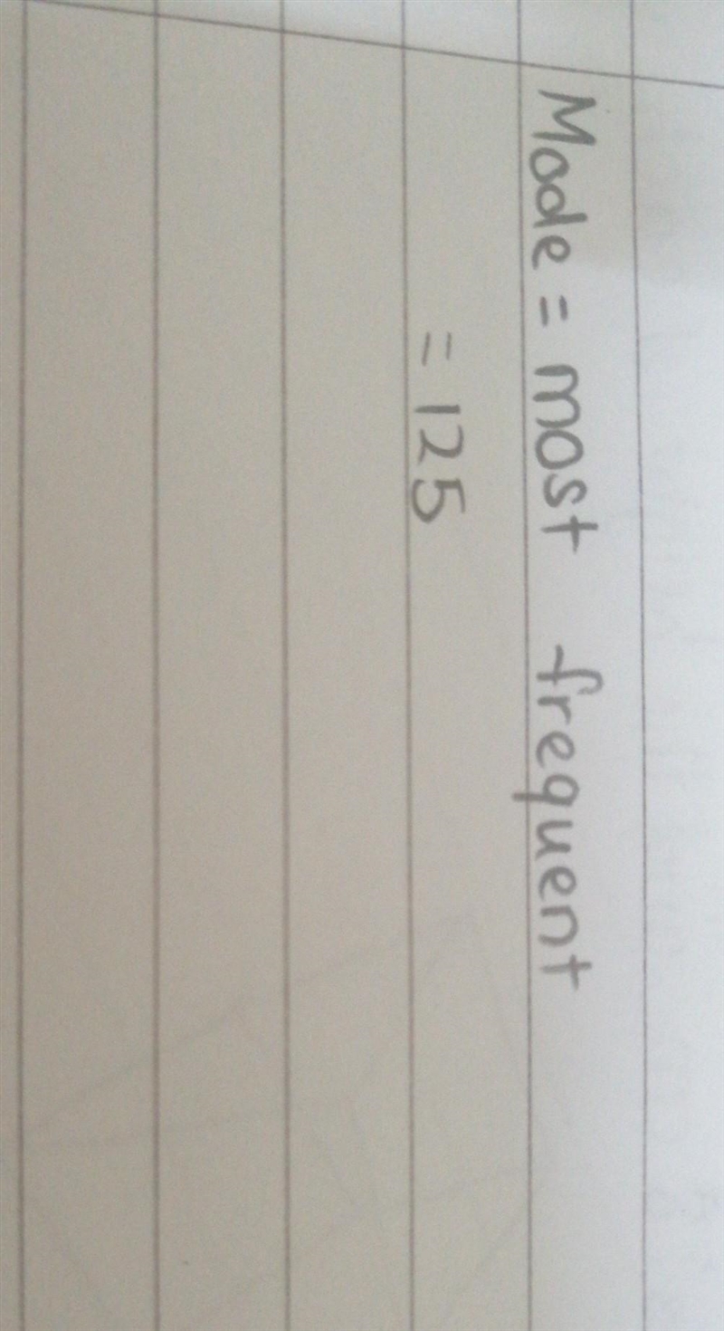 .Heights (in cm) of 10 students in a class are given bellow 124, 120, 132, 136, 128, 116, 125, 125, 124, 125 Find-example-2