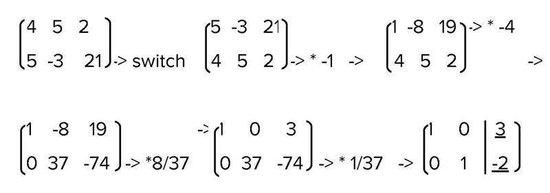 Question 2 of 10 Use the matrix tool to solve the system of equations. Choose the-example-1