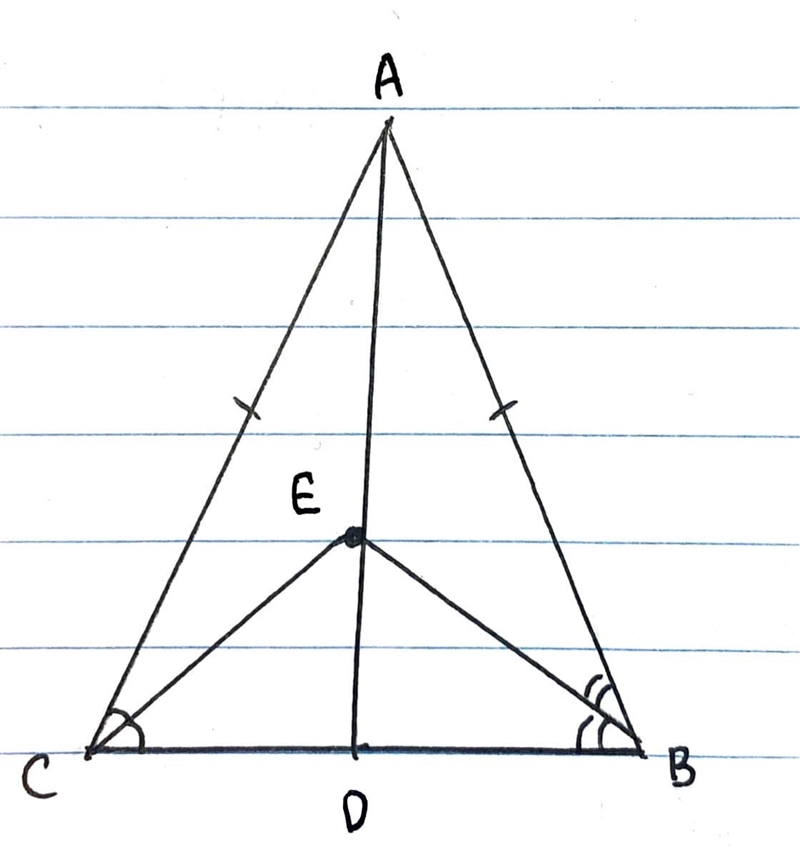 Prove that the line joining the point of intersection of two angular bisectors of-example-1