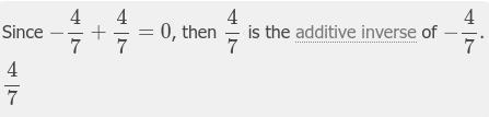 Additive inverse of -4/7-example-1