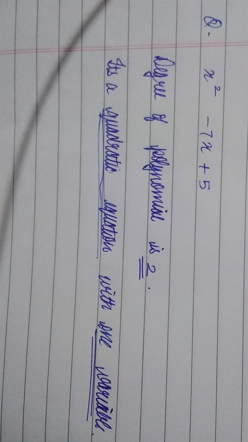 Write the polynomial in standard format. Identity the degree and leading coefficient-example-1