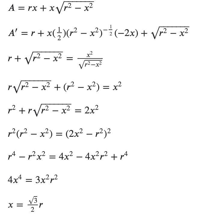 Find the largest area of an isosceles triangle inscribed in a circle of radius 3-example-2